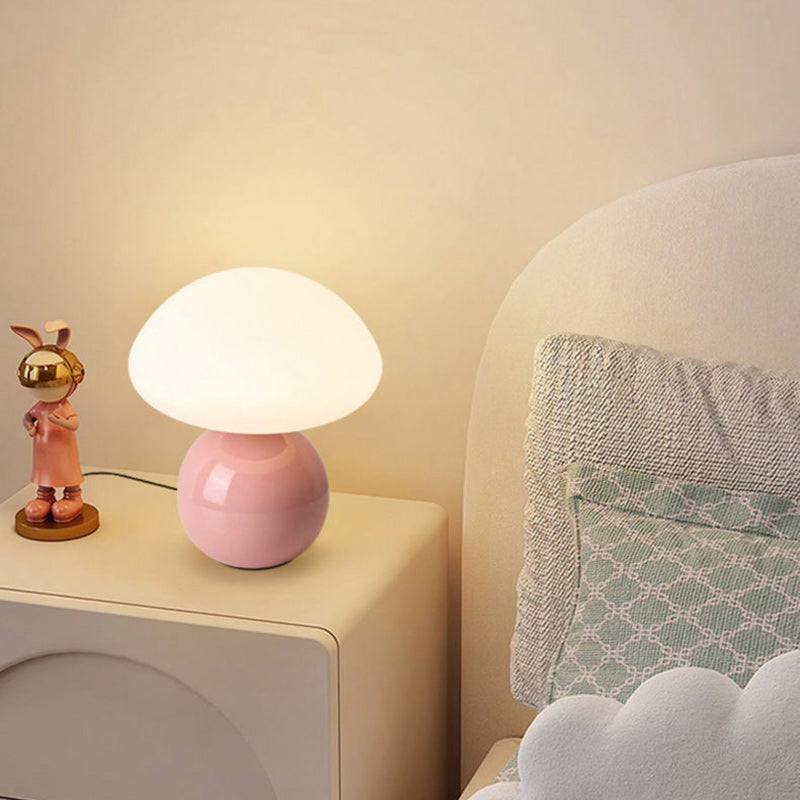 Ceramic Rotational Molding Mushroom-Shaped Table Lamp