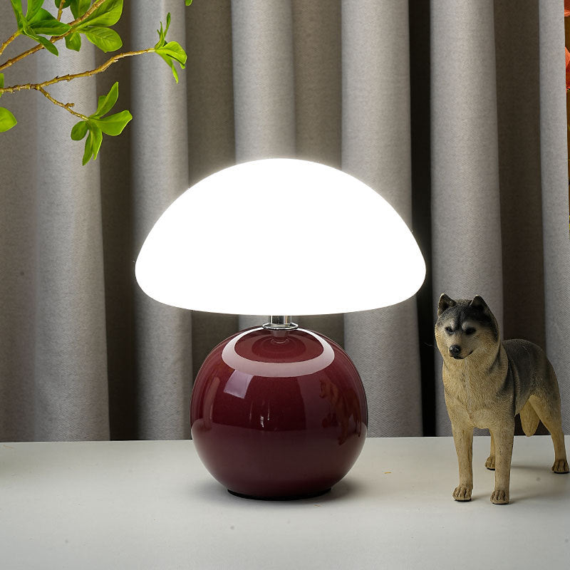 Ceramic Rotational Molding Mushroom-Shaped Table Lamp