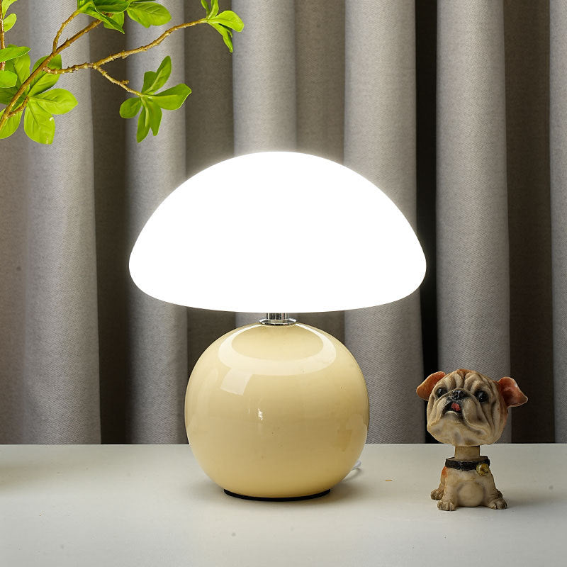 Ceramic Rotational Molding Mushroom-Shaped Table Lamp