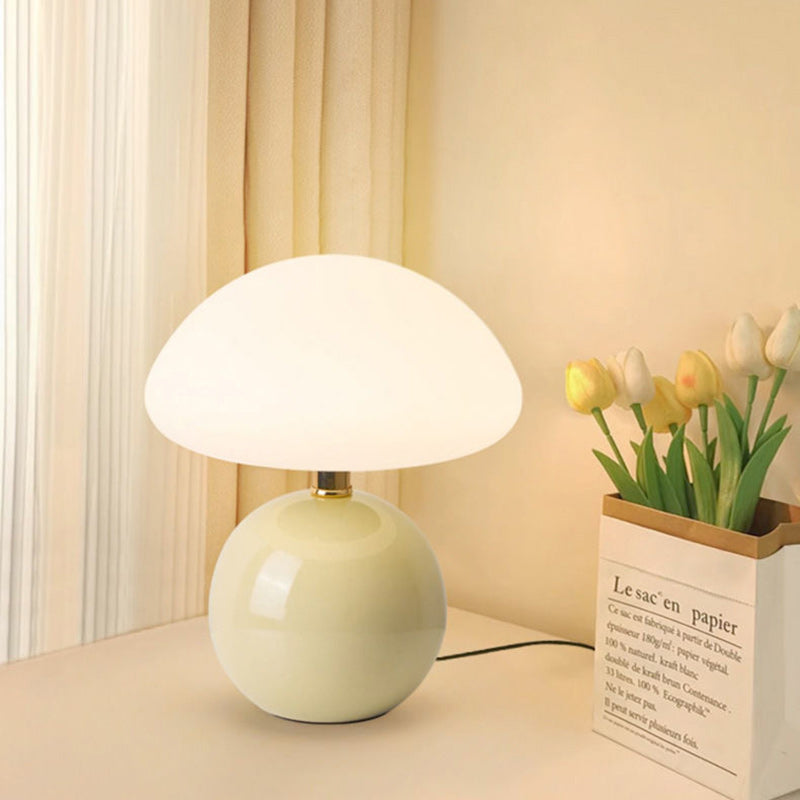 Ceramic Rotational Molding Mushroom-Shaped Table Lamp