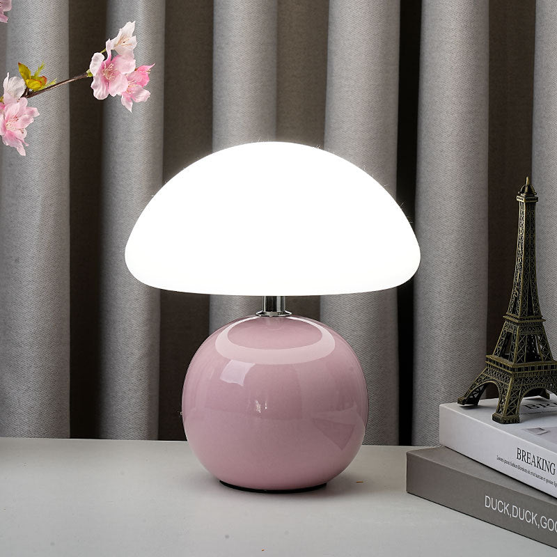 Ceramic Rotational Molding Mushroom-Shaped Table Lamp