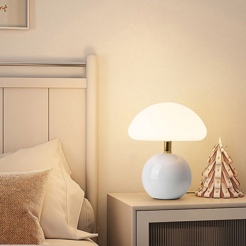 Ceramic Rotational Molding Mushroom-Shaped Table Lamp