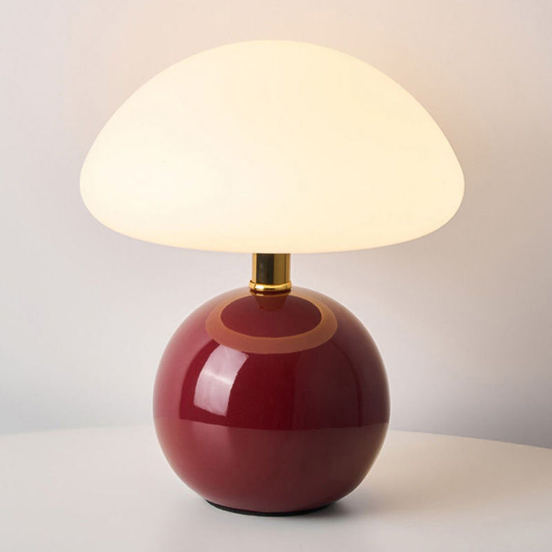 Ceramic Rotational Molding Mushroom-Shaped Table Lamp