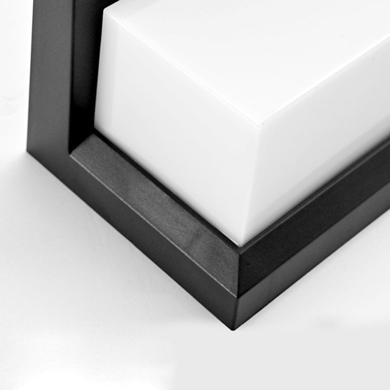 Plastic PC Rectangular Patio Outdoor Light