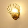 Iron Glass Shell Shape Wall Lamp