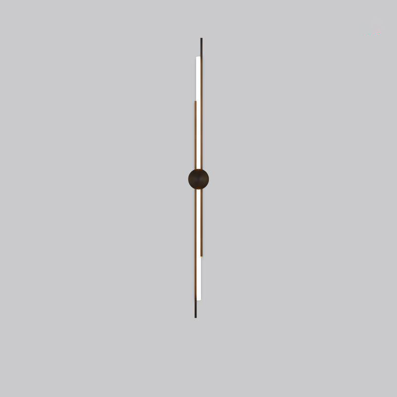 Brass Acrylic Linear Bedroom Wall Lamp