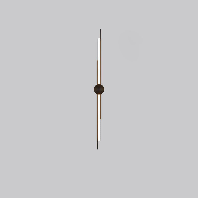 Brass Acrylic Linear Bedroom Wall Lamp