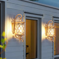 Aluminum Glass Cylindrical Garden Outdoor Light