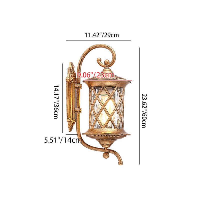 Aluminum Cylindrical Garden Patio Outdoor Light