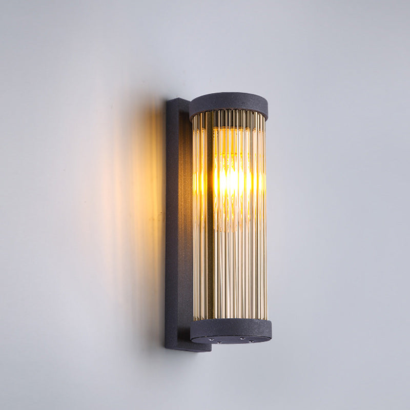 Stainless Steel Glass Cylinder Outdoor Light