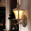 Aluminum Glass Conical Garden Outdoor Light