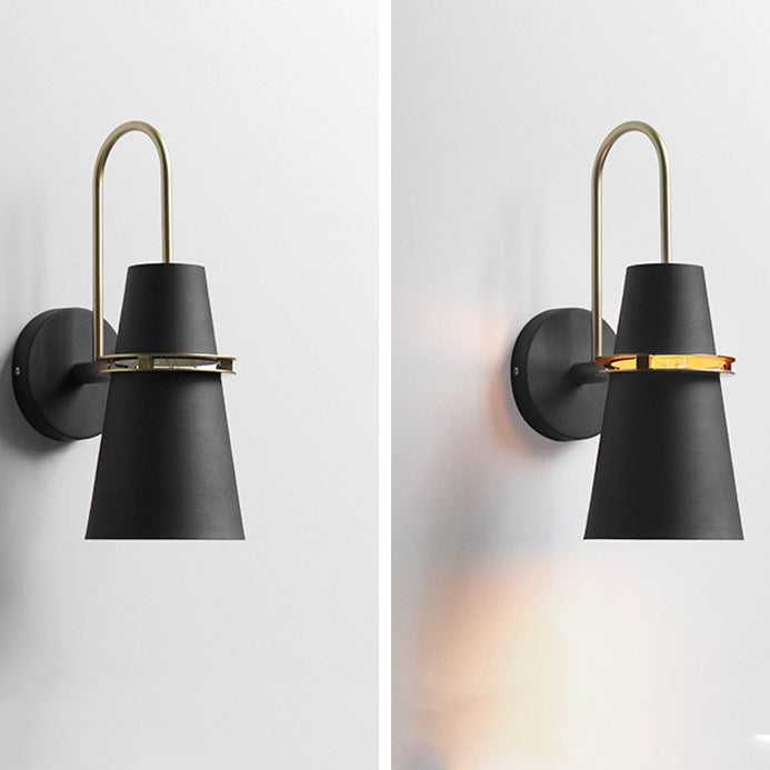 Iron Conical Bedroom Living Wall Lamp