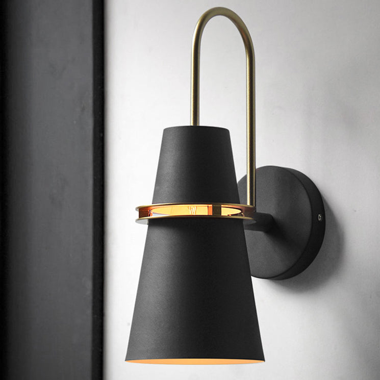 Iron Conical Bedroom Living Wall Lamp