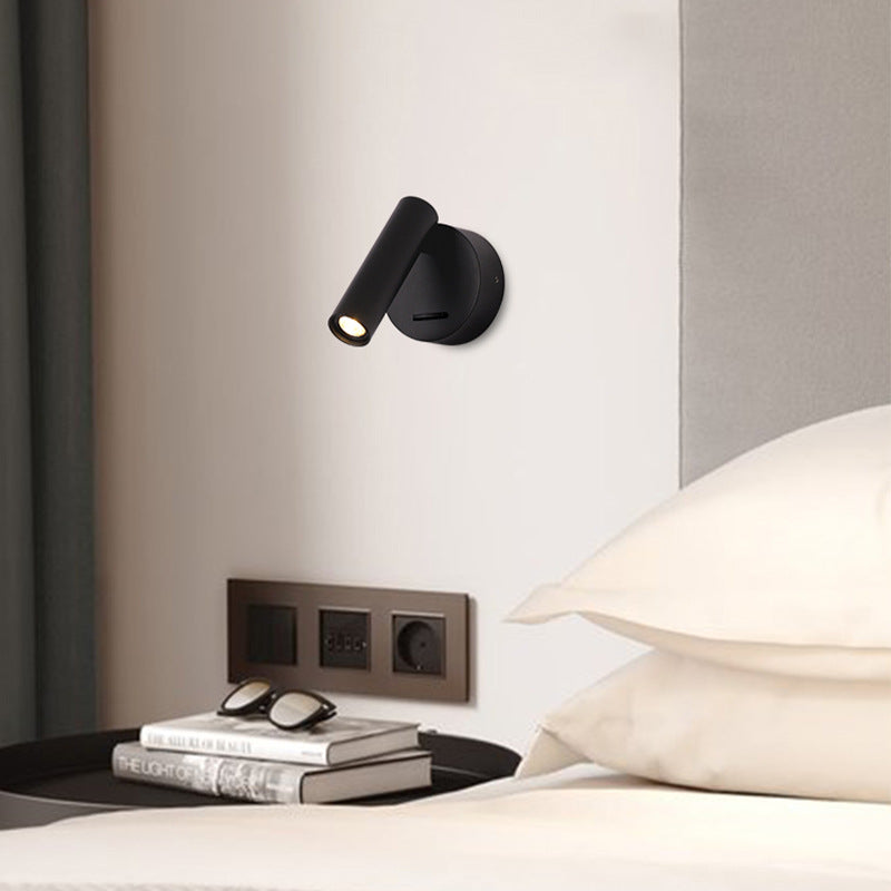 Steel Aluminum Round Head Wall Lamp