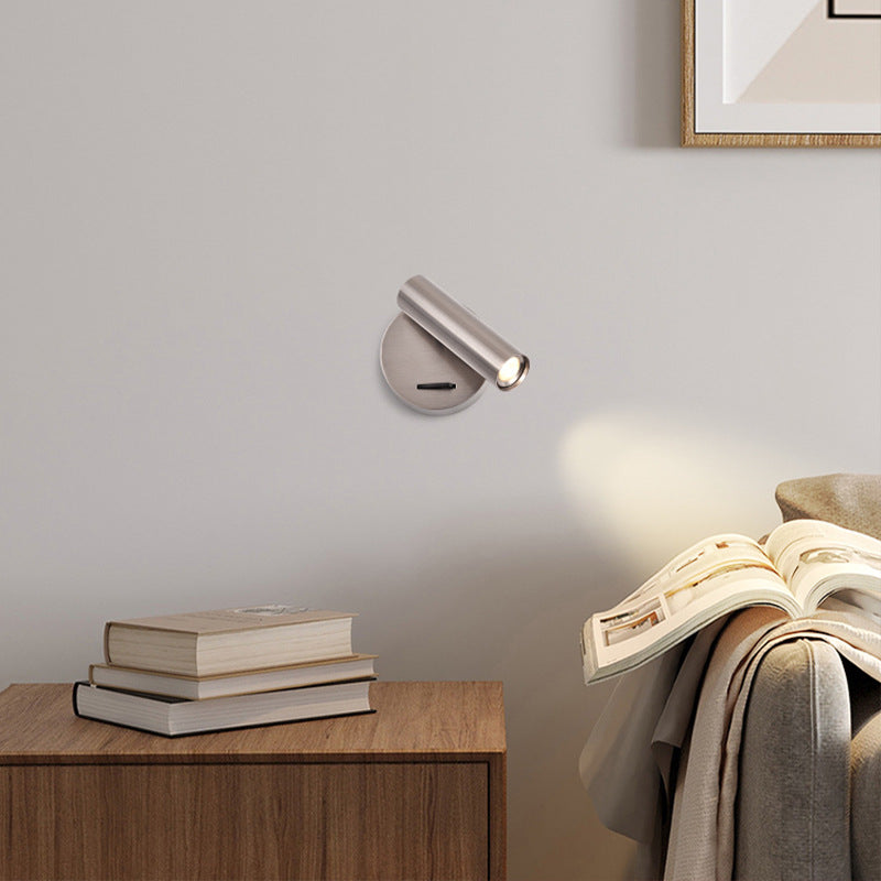 Steel Aluminum Round Head Wall Lamp