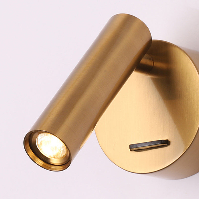 Steel Aluminum Round Head Wall Lamp