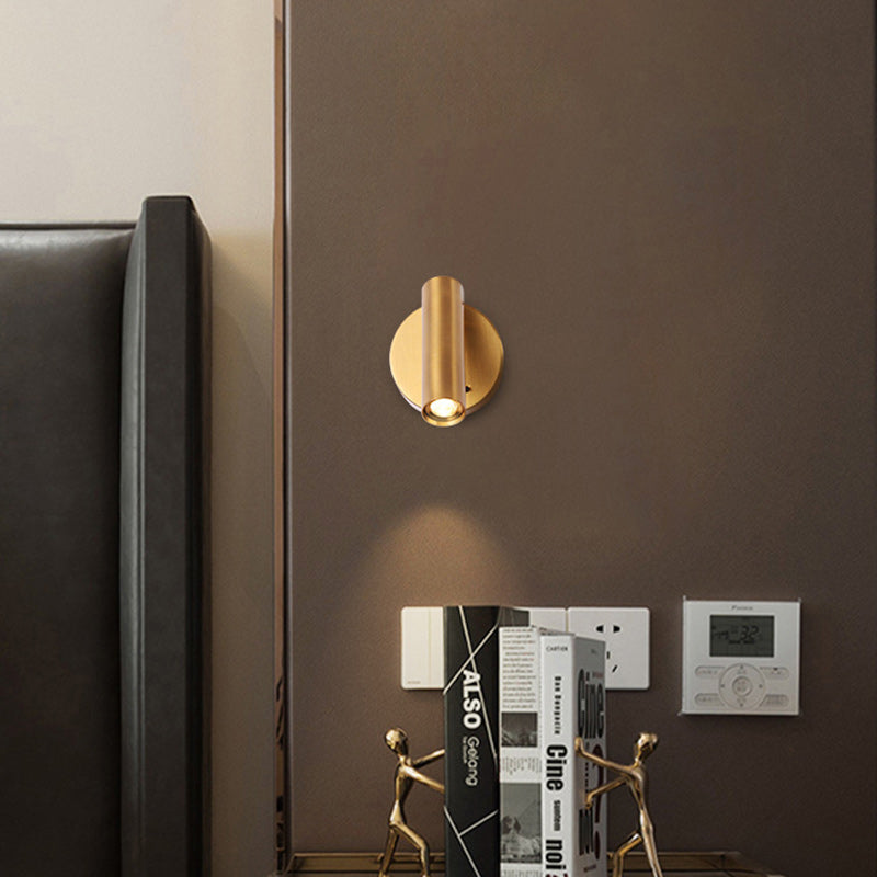 Steel Aluminum Round Head Wall Lamp