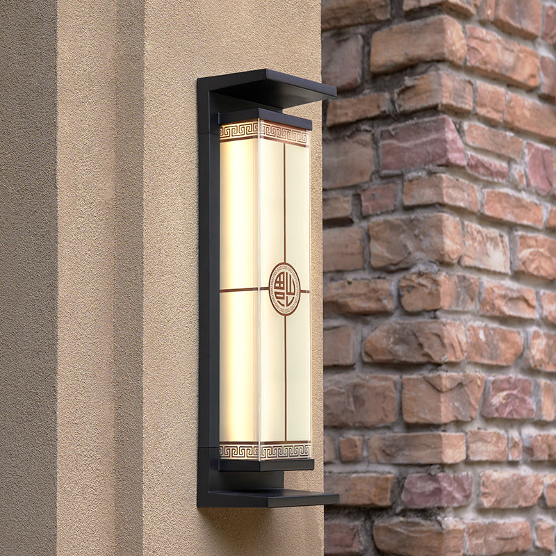 Stainless Steel Glass Rectangular Outdoor Light