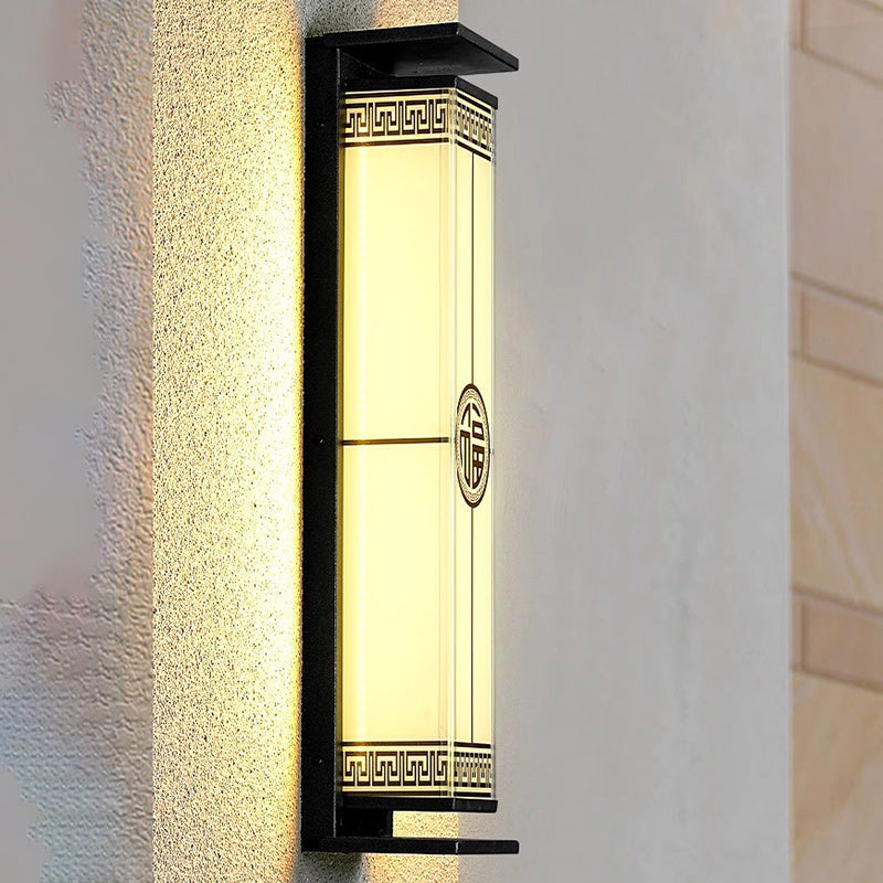 Stainless Steel Glass Rectangular Outdoor Light