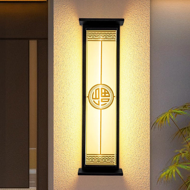 Stainless Steel Glass Rectangular Outdoor Light