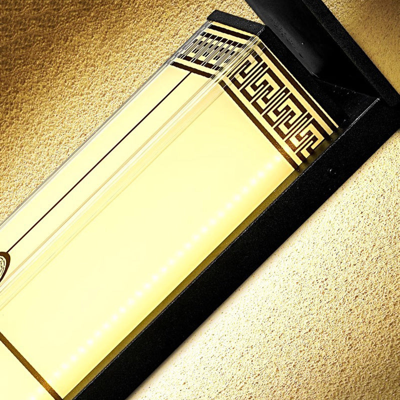 Stainless Steel Glass Rectangular Outdoor Light