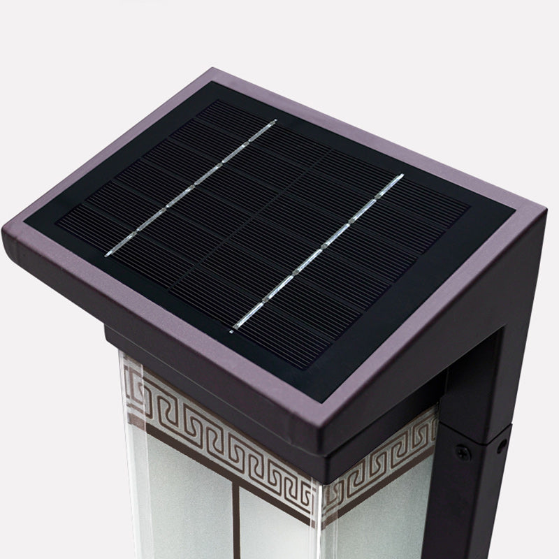 Stainless Steel Glass Rectangular Outdoor Light