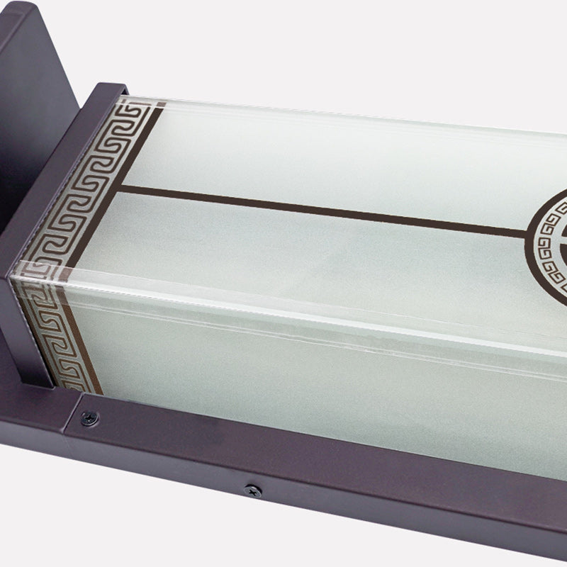 Stainless Steel Glass Rectangular Outdoor Light