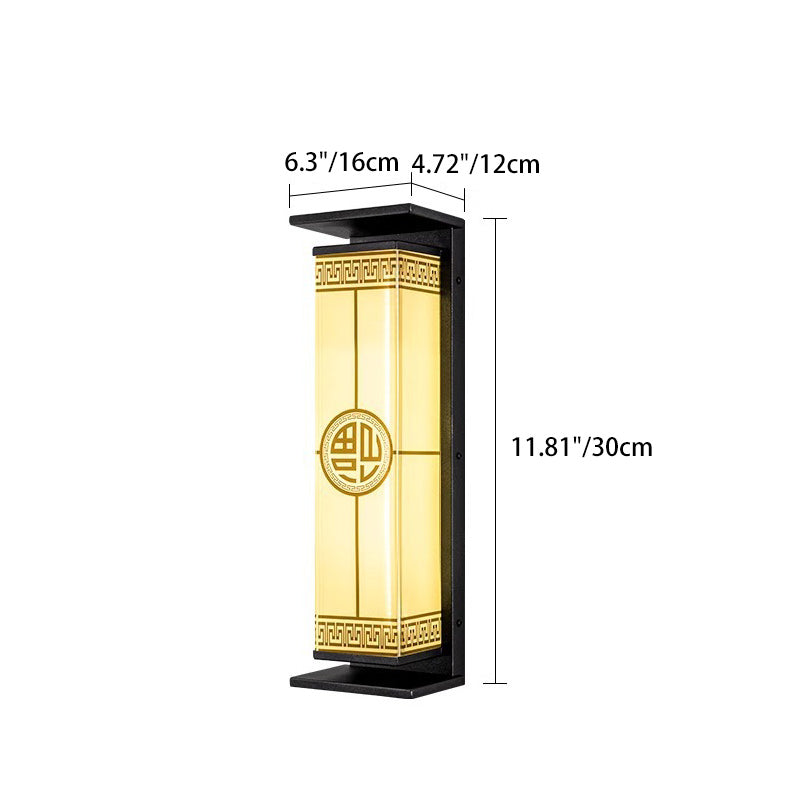 Stainless Steel Glass Rectangular Outdoor Light