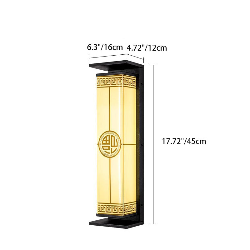 Stainless Steel Glass Rectangular Outdoor Light