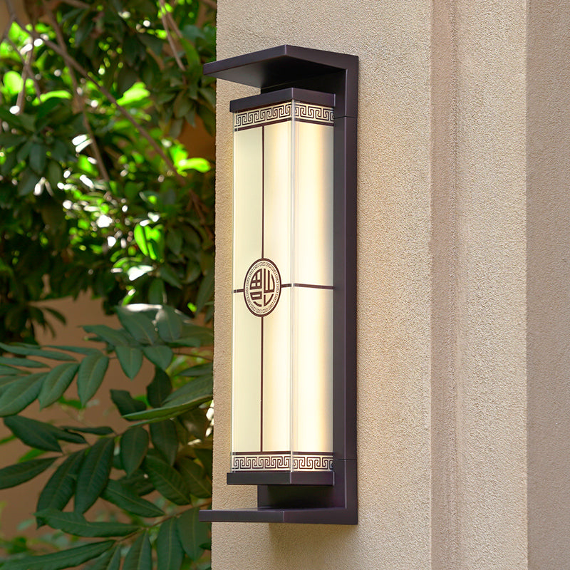 Stainless Steel Glass Rectangular Outdoor Light