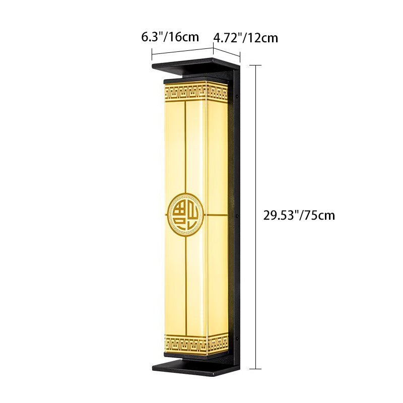 Stainless Steel Glass Rectangular Outdoor Light