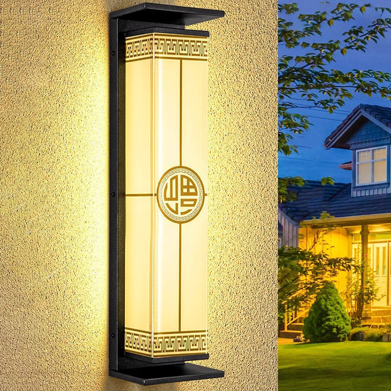 Stainless Steel Glass Rectangular Outdoor Light