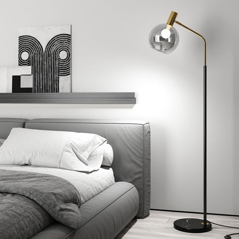 Contemporary Nordic Iron Marble Floor Lamp