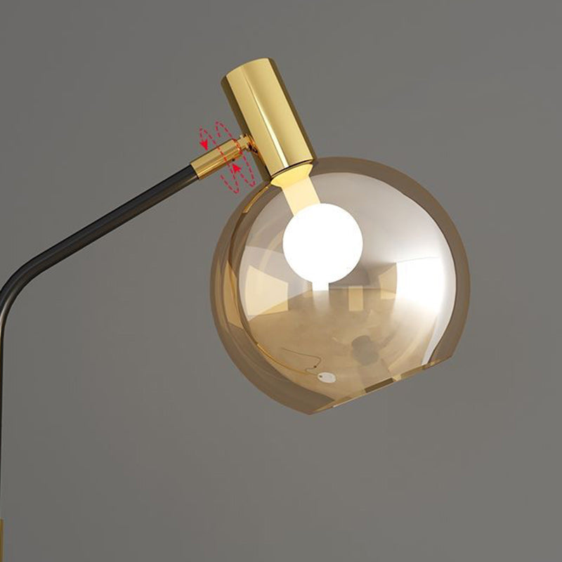 Contemporary Nordic Iron Marble Floor Lamp