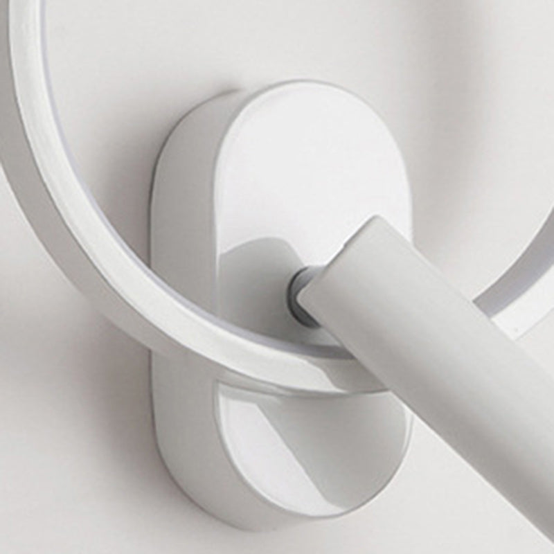 Aluminum Iron Silicone Round Wall Lamp
