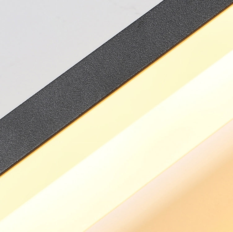 Iron Acrylic Rectangular Bedroom Wall Lamp