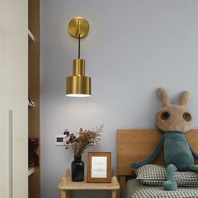 Iron Round Bedroom Living Wall Lamp