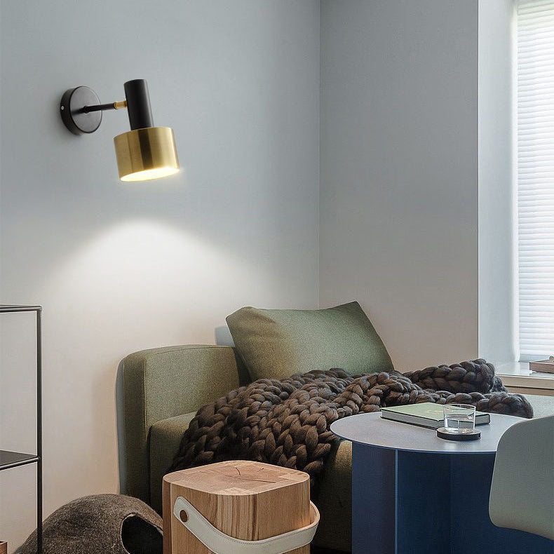 Iron Round Bedroom Living Wall Lamp