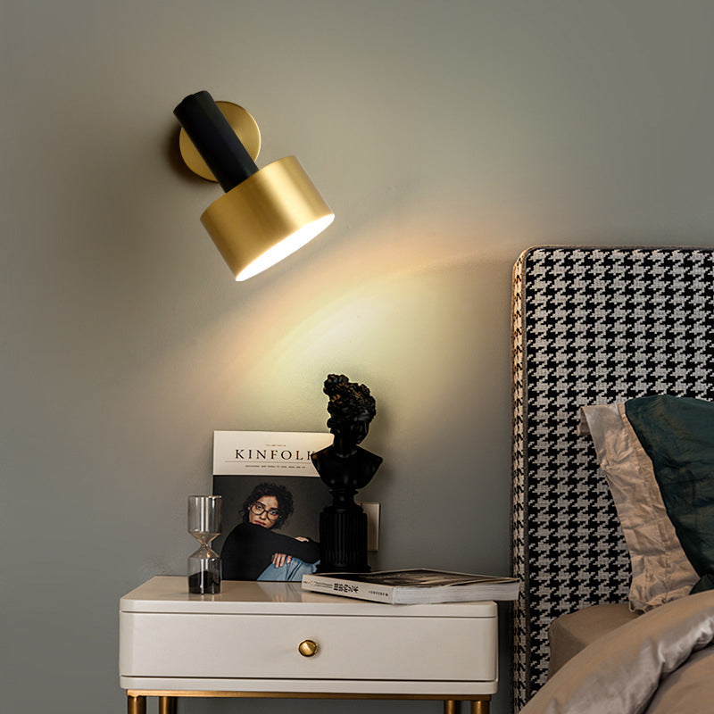 Iron Round Bedroom Living Wall Lamp