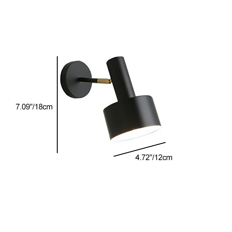 Iron Round Bedroom Living Wall Lamp