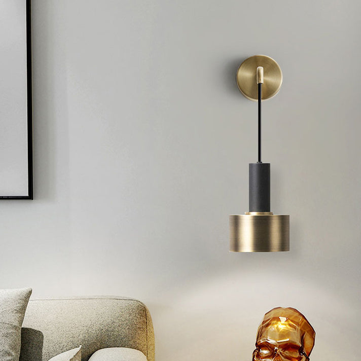 Iron Round Bedroom Living Wall Lamp