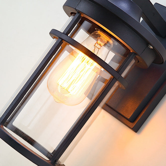 Cast Aluminum Glass Cylinder Outdoor Light