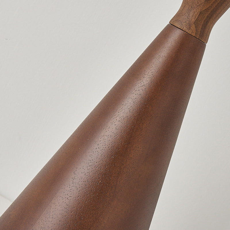 Wood Silk Dome Bedroom Floor Lamp