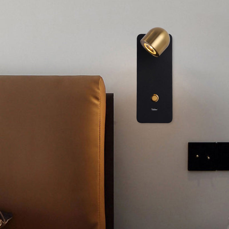 Iron Aluminum Round Rectangular Wall Lamp