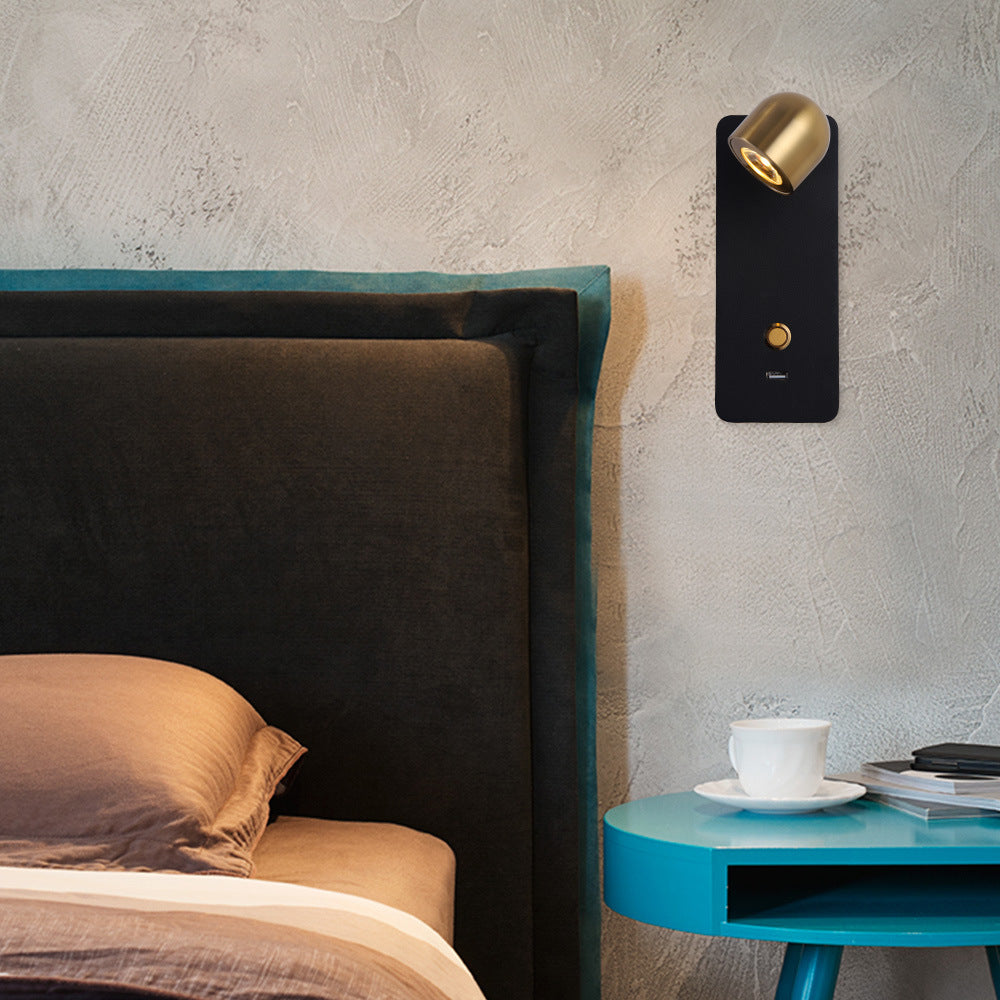 Iron Aluminum Round Rectangular Wall Lamp