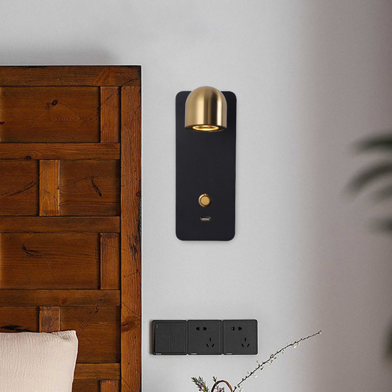 Iron Aluminum Round Rectangular Wall Lamp