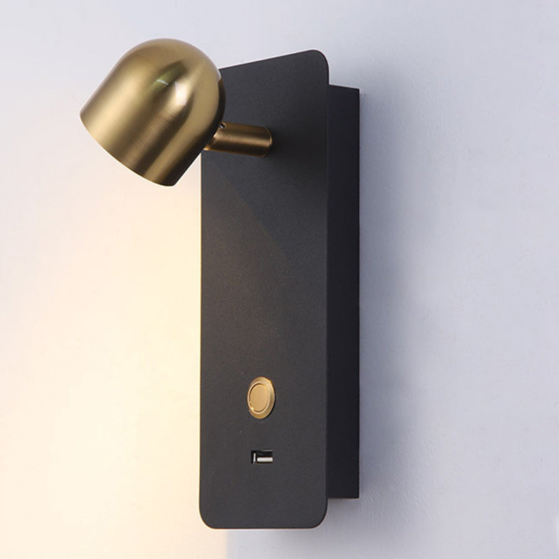 Iron Aluminum Round Rectangular Wall Lamp