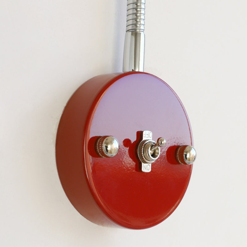 Iron Trumpet-Shaped Round Bedroom Wall Lamp