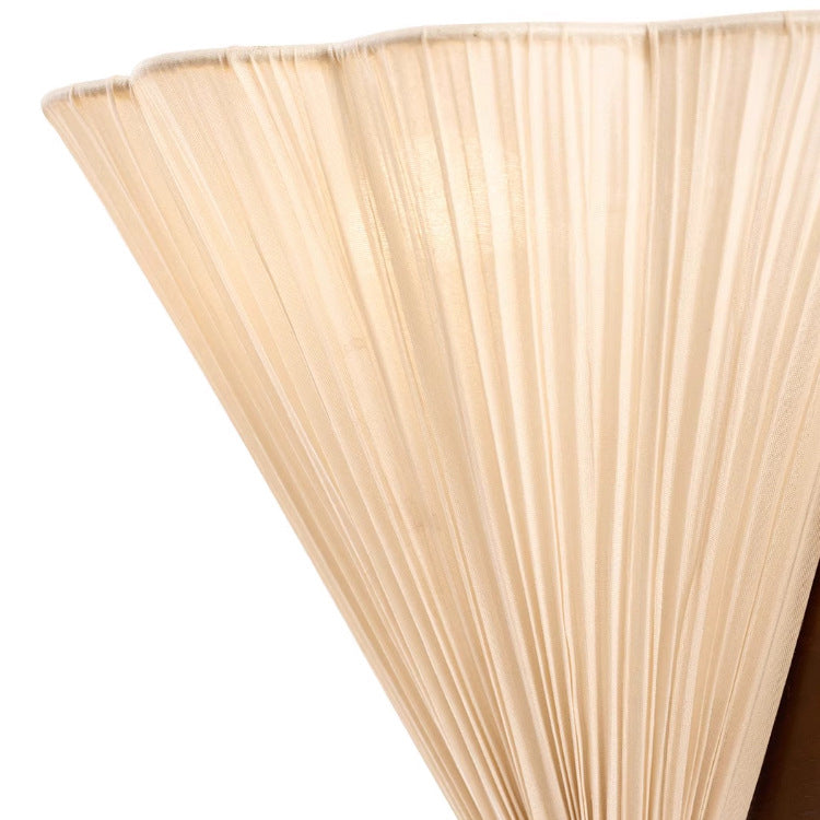 Wood Fabric Butterfly-Shaped Bedroom Wall Lamp