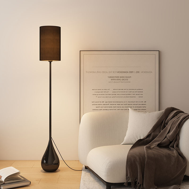 Water Drop Iron Fabric Floor Lamp